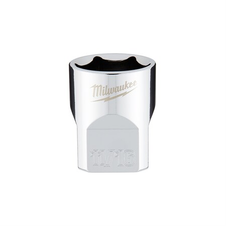 Milwaukee Tool MilwaukeeÂ® 3/8 in. Drive Socket SAE Standard, 11/16 in. 45-34-9067